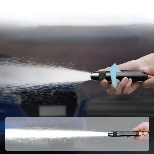 High-Quality Plastic Black Nozzle - High Pressure Spray for Car, Gardening & Cleaning - Image 2