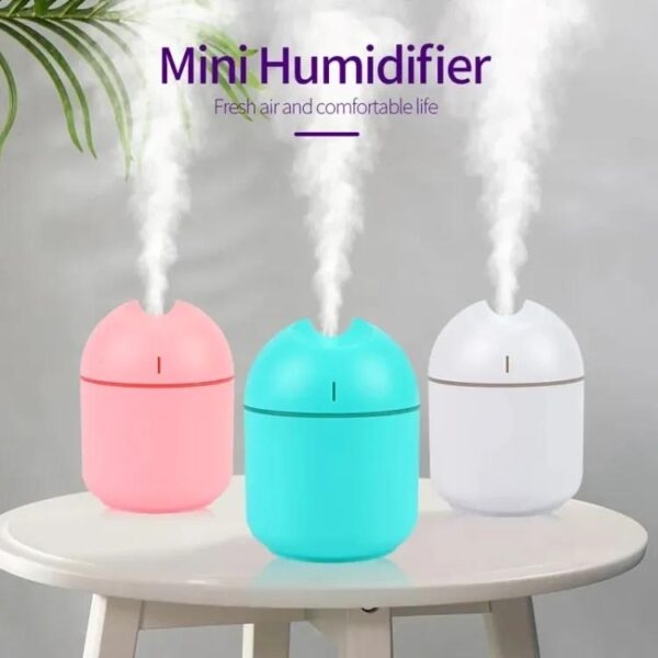 USB Portable Humidifier with Warm LED Outline - Air Freshener for Home, Office & Car - Image 2